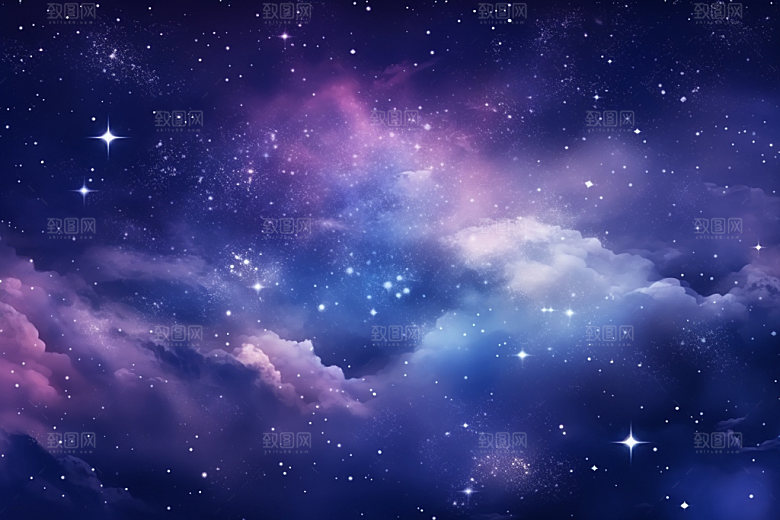 宇宙星空浪漫夜空素材