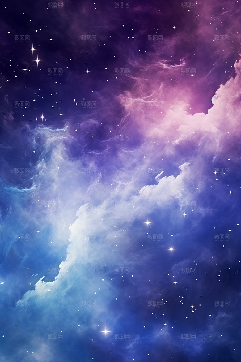 宇宙星空灿烂未来素材