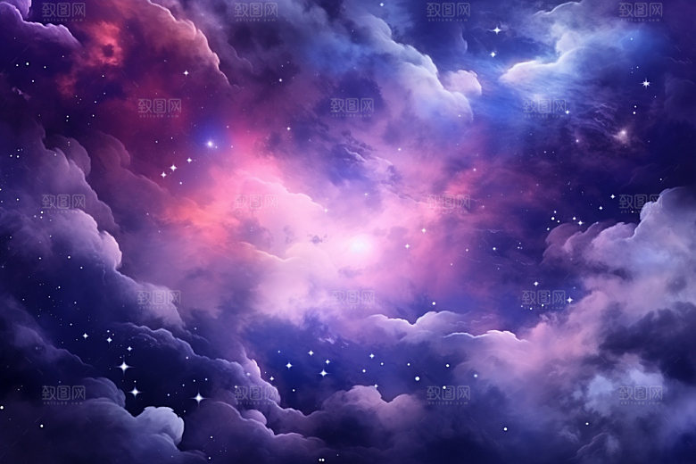宇宙星空灿烂星云素材