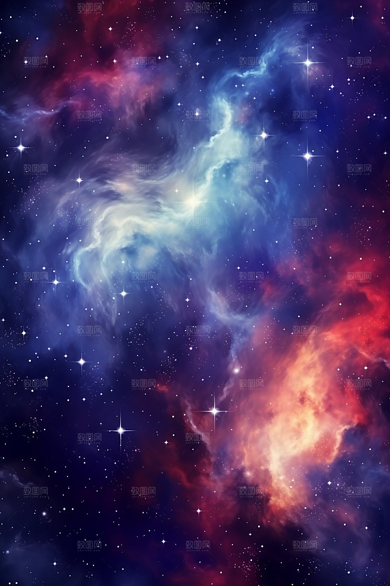 宇宙星空夜空星云素材