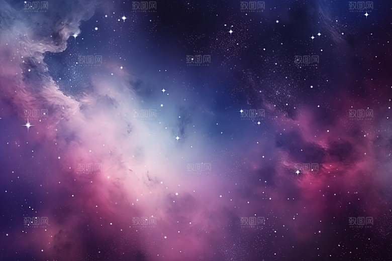 宇宙星空浪漫灿烂素材