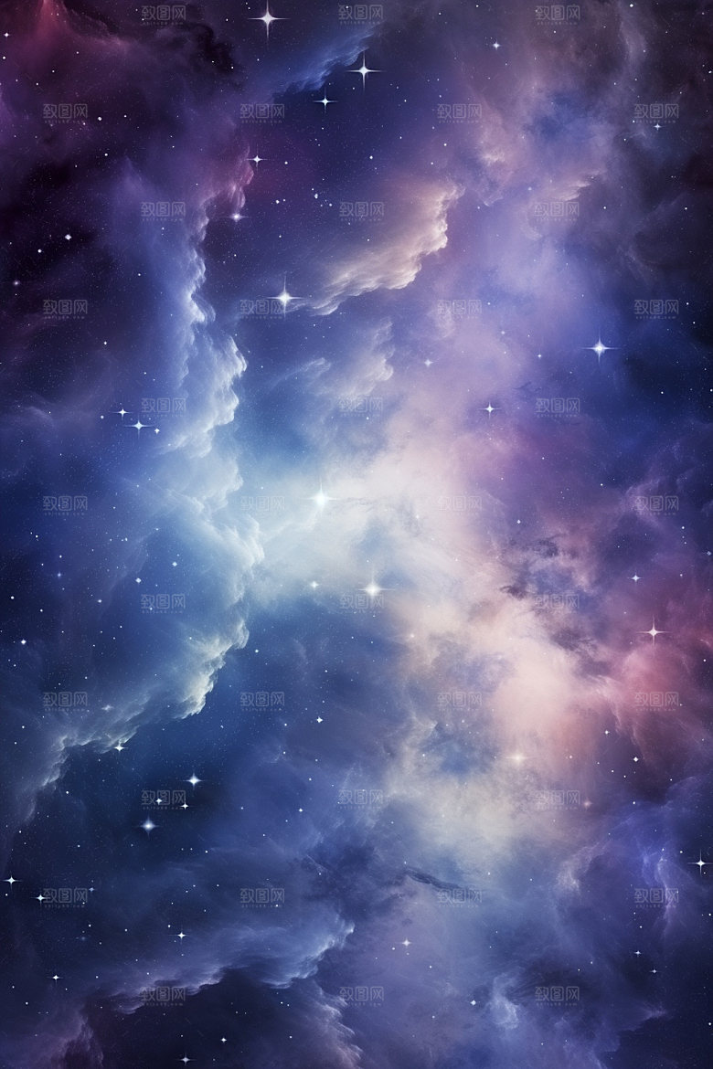 宇宙星空灿烂未来素材