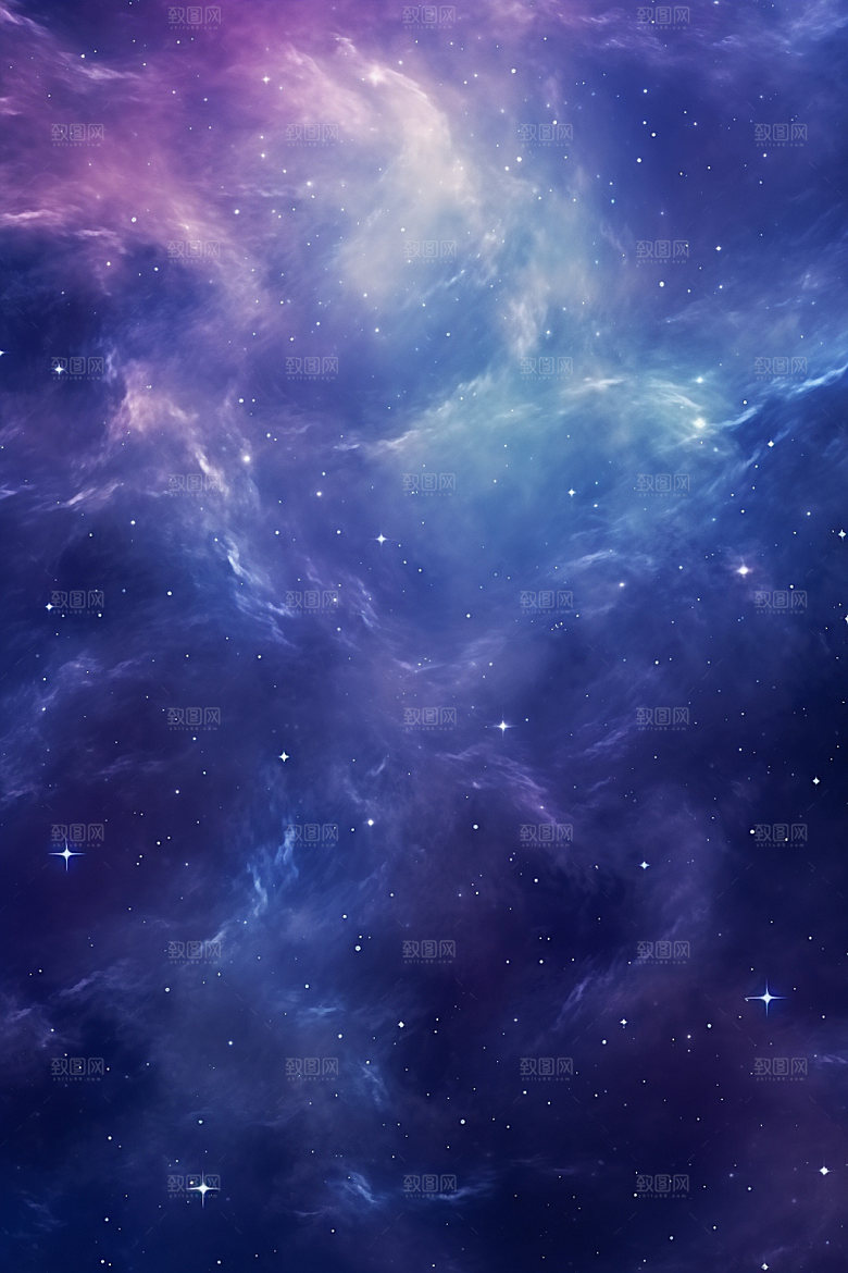 宇宙星空灿烂浪漫素材