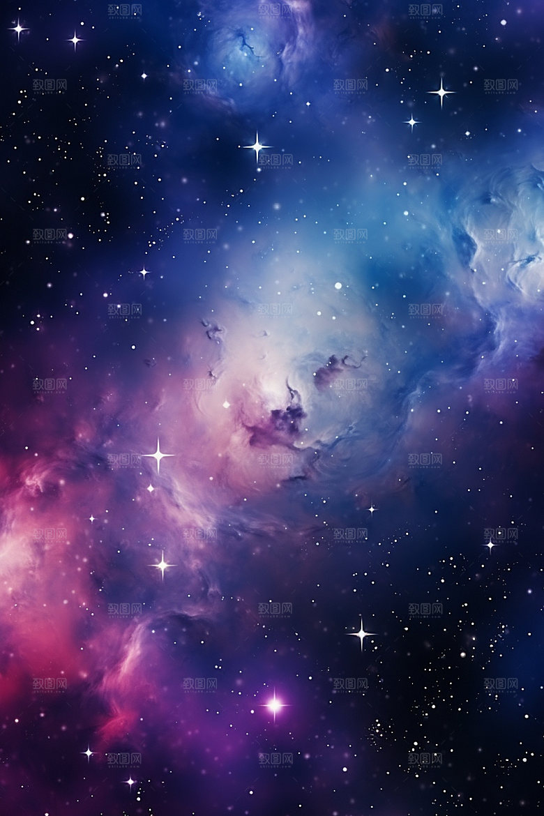 宇宙星空高清夜空素材