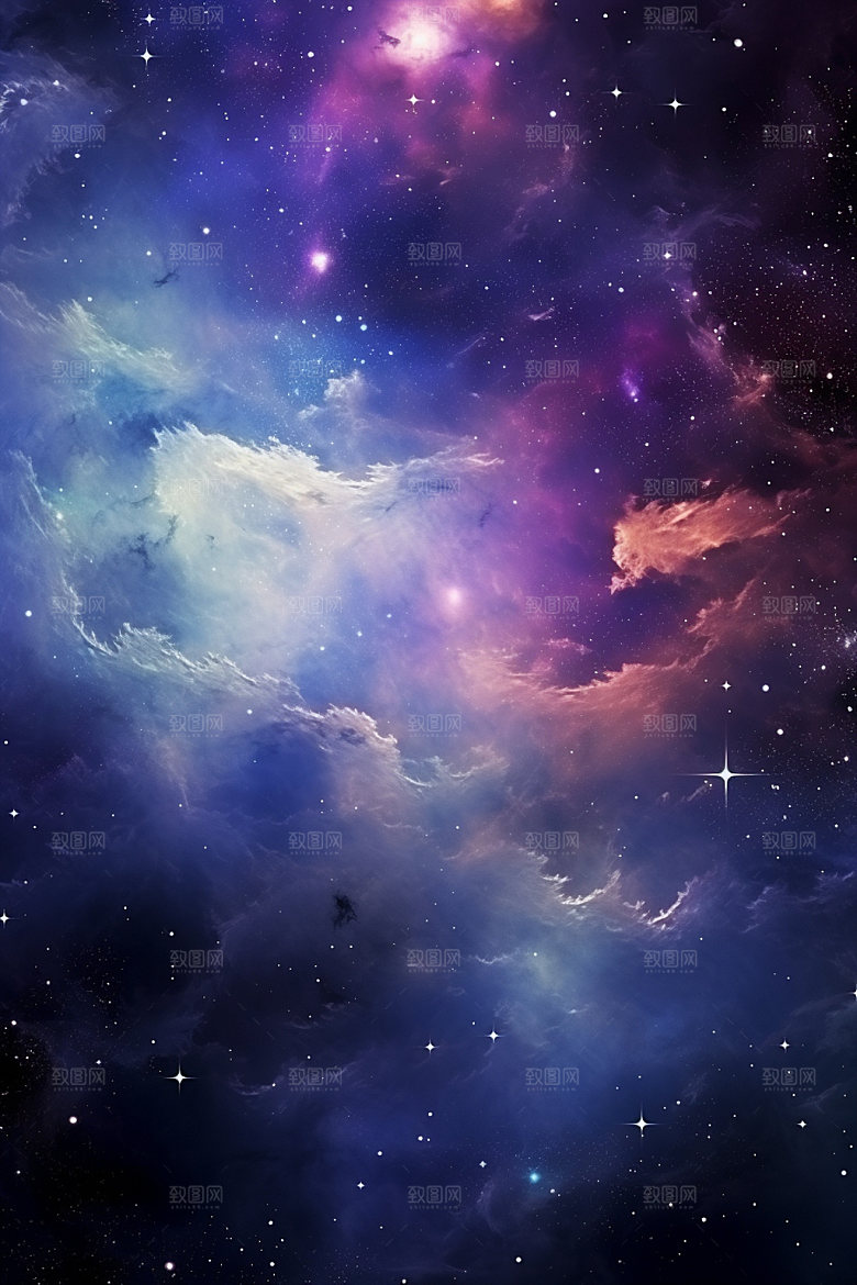 宇宙星空浪漫夜空素材