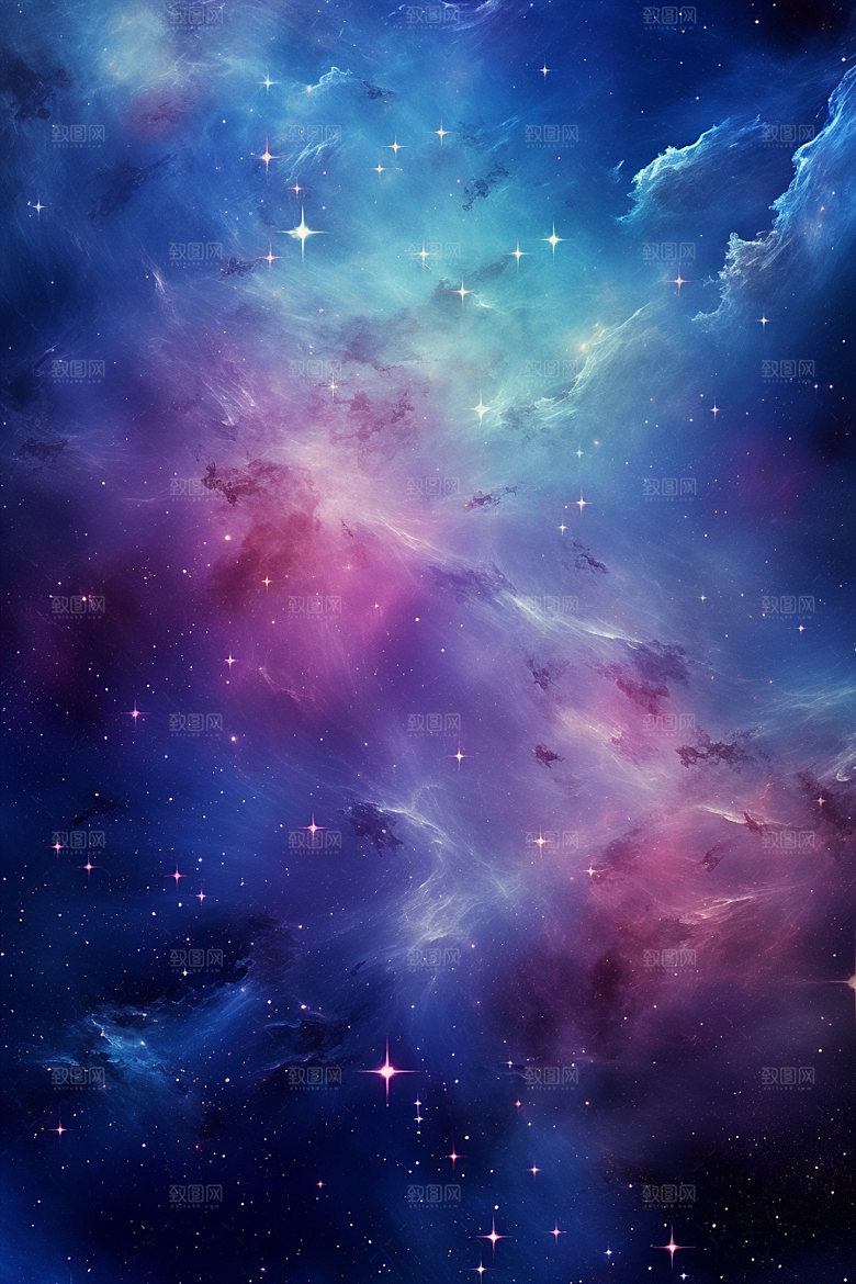 宇宙星空浪漫夜空素材