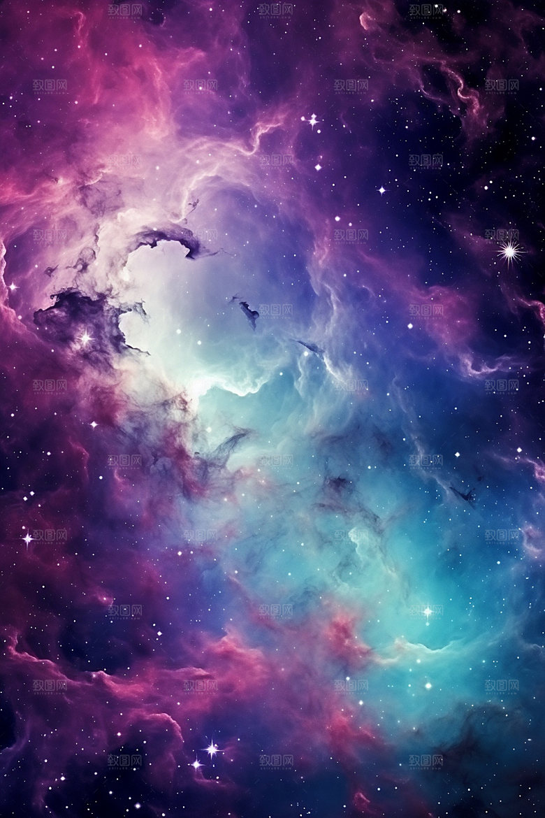 宇宙星空浪漫唯美素材