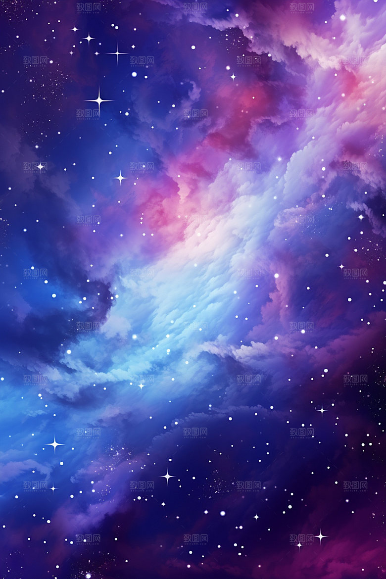 宇宙星空灿烂星云素材