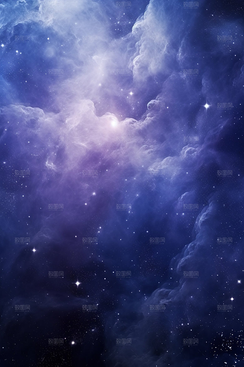 宇宙星空唯美星云素材