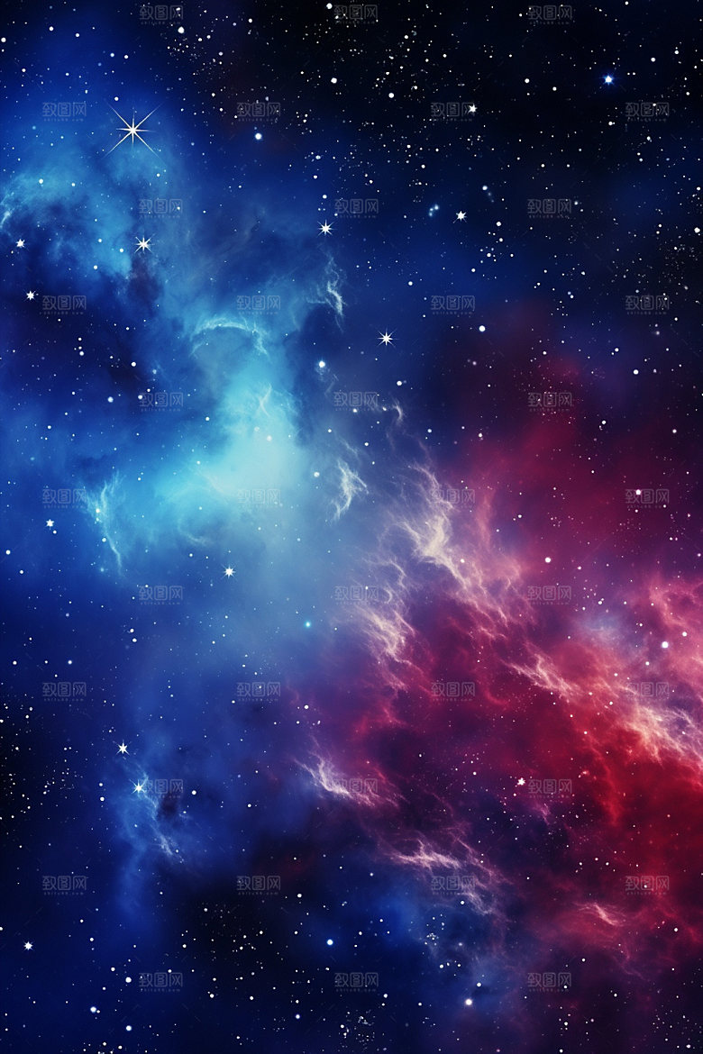 宇宙星空灿烂唯美素材