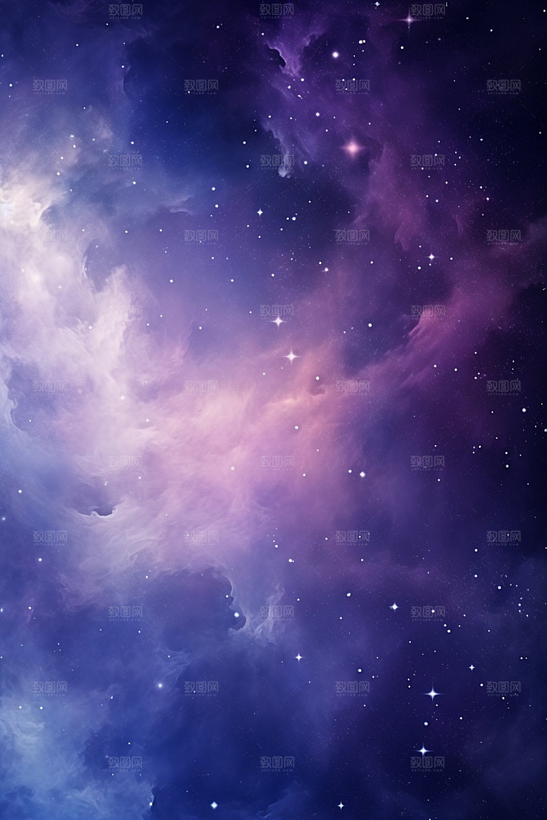 宇宙星空浪漫灿烂素材