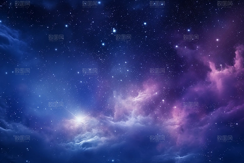 宇宙星空夜空唯美素材
