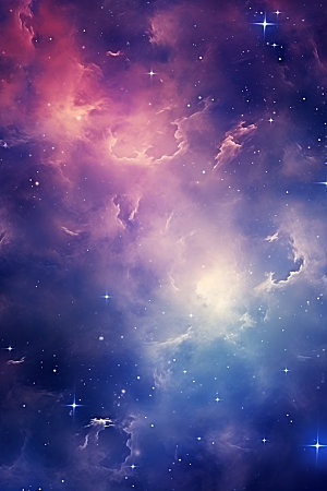 宇宙星空天空唯美素材