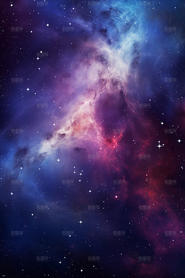 宇宙星空星云灿烂素材