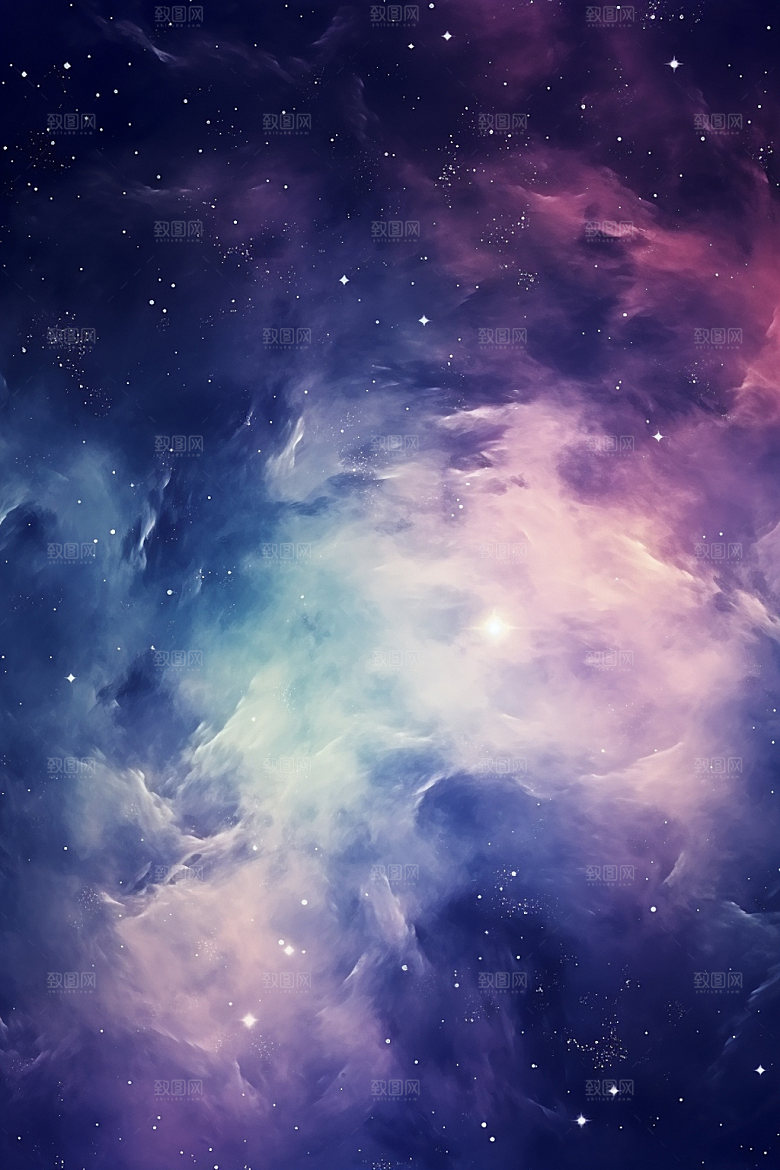 宇宙星空灿烂星云素材