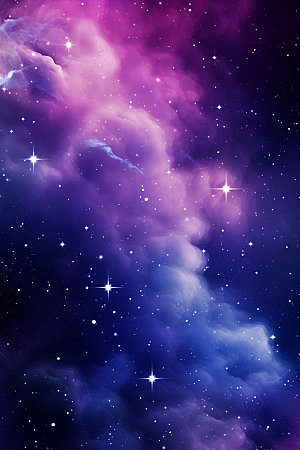宇宙星空唯美星云素材