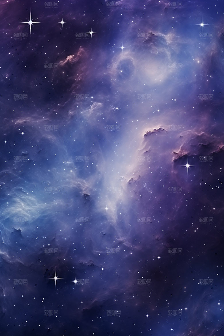 宇宙星空灿烂星云素材