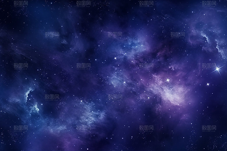 宇宙星空星云灿烂素材