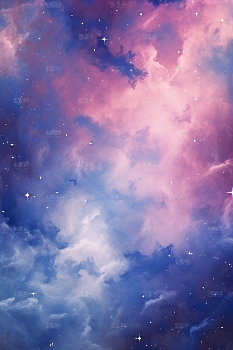 宇宙星空灿烂唯美素材