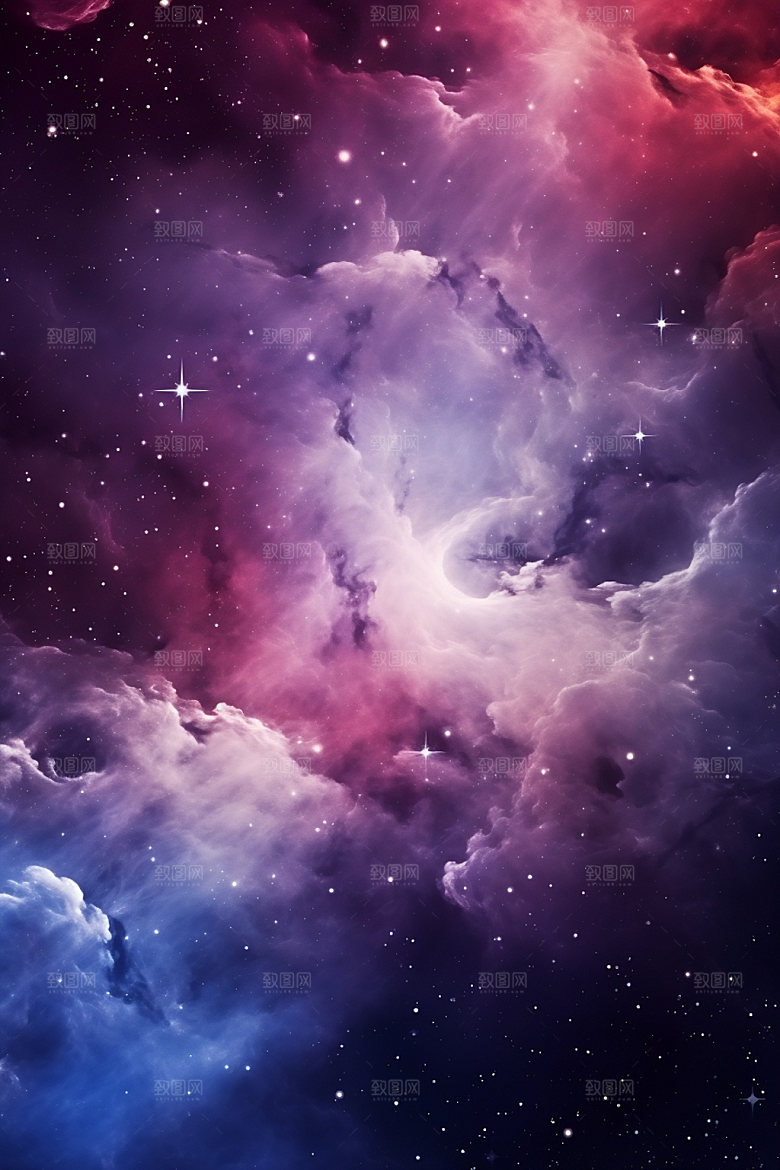 宇宙星空夜空星云素材