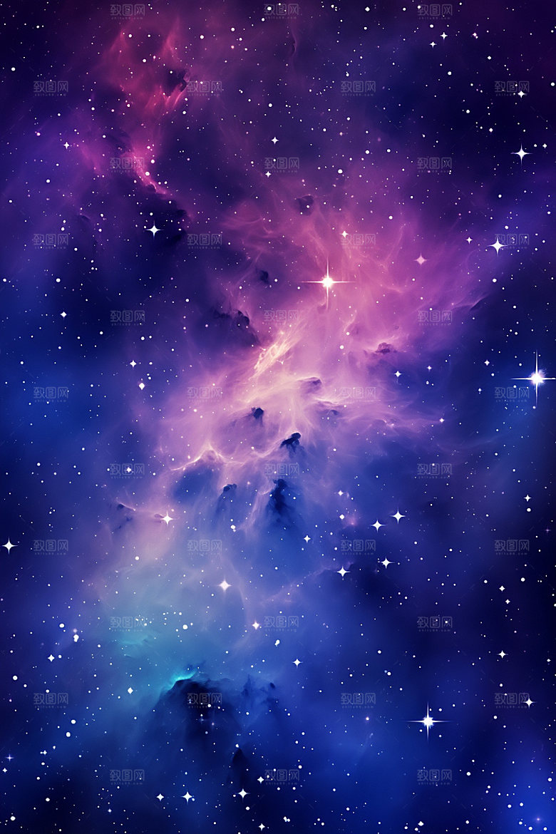 宇宙星空唯美星云素材