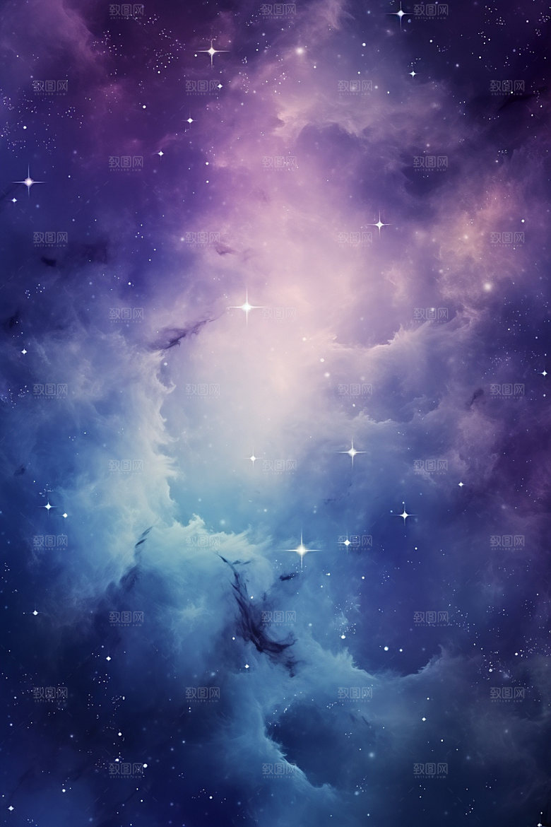 宇宙星空夜空唯美素材