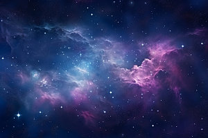 宇宙星空星云灿烂素材
