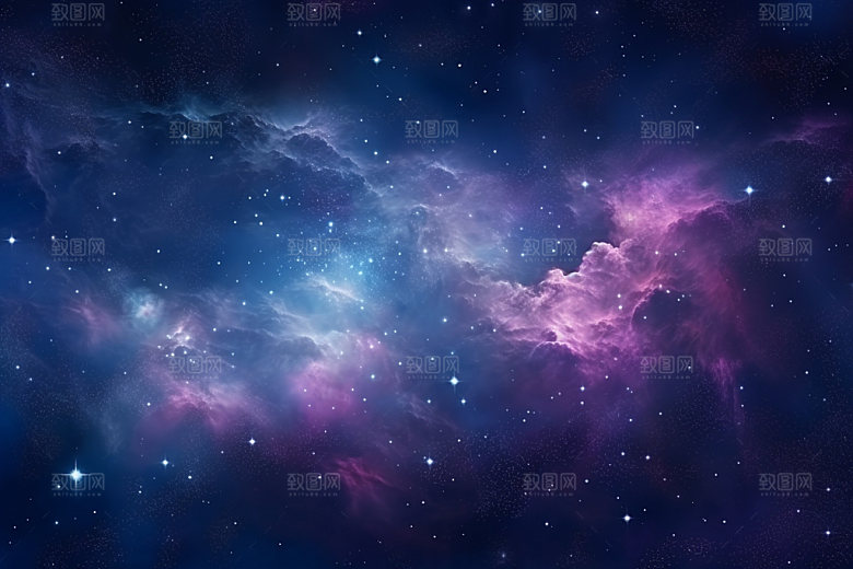宇宙星空星云灿烂素材