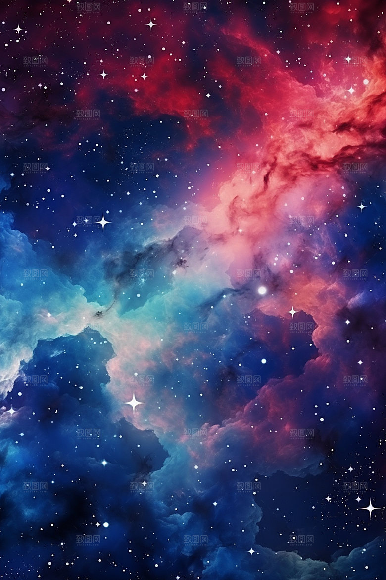 宇宙星空唯美灿烂素材