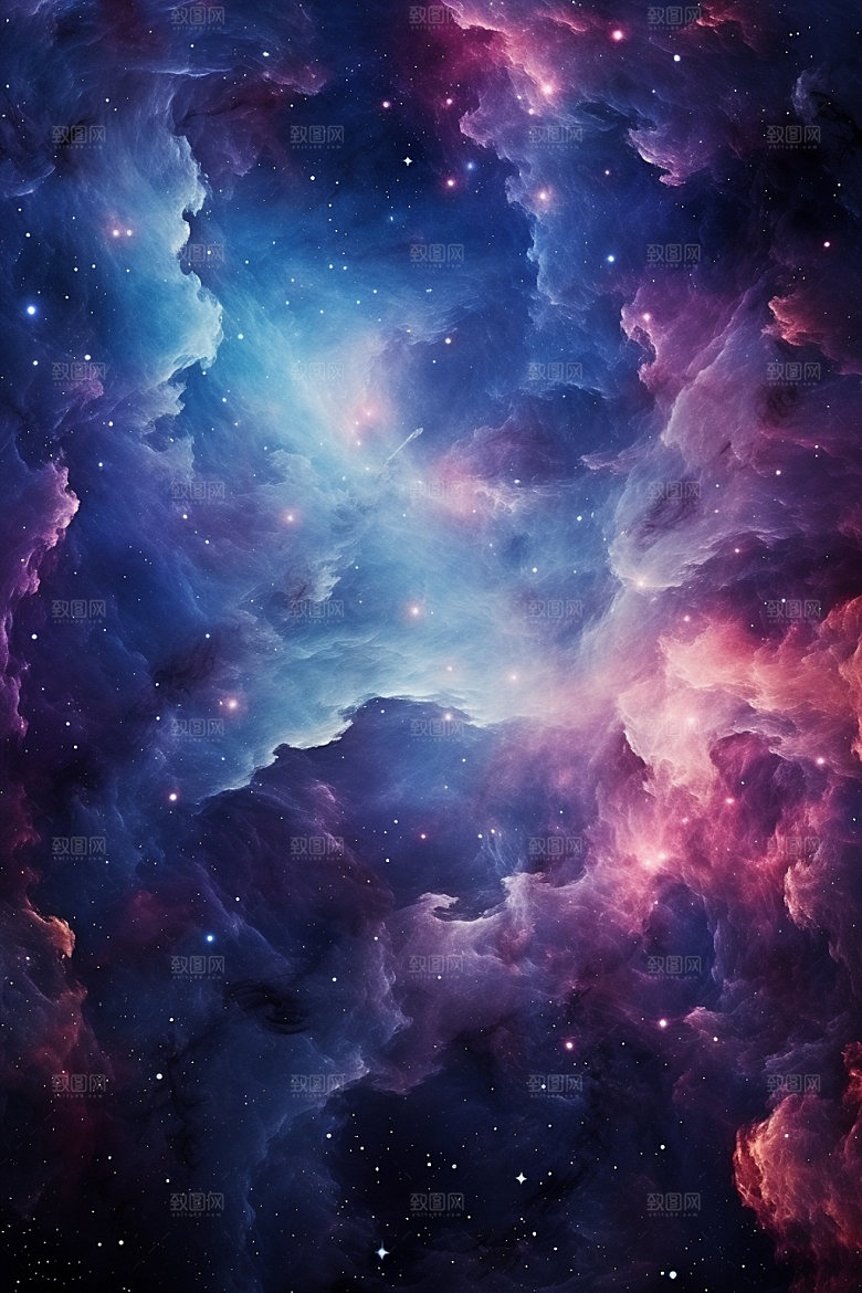 宇宙星空灿烂星云素材
