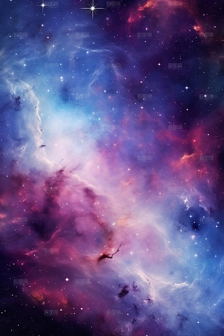 宇宙星空灿烂高清素材