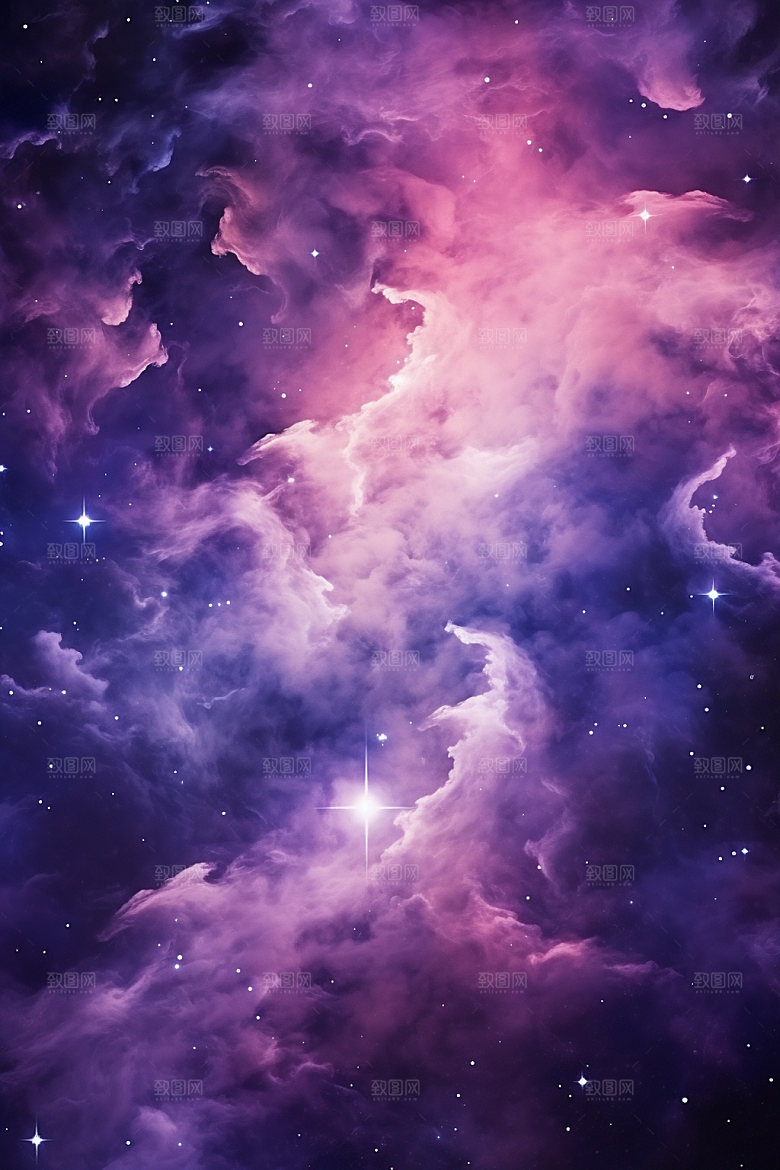 宇宙星空灿烂浪漫素材
