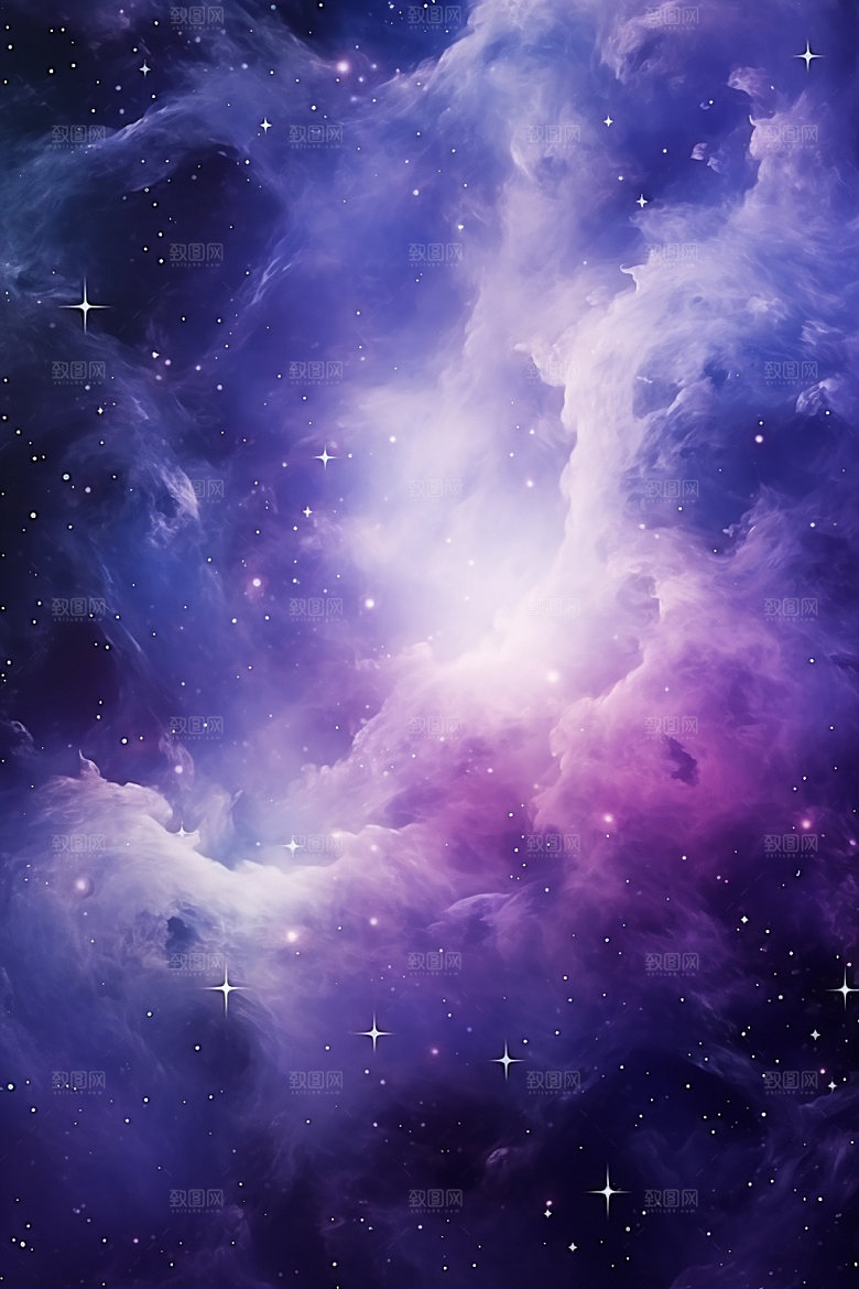 宇宙星空浪漫灿烂素材