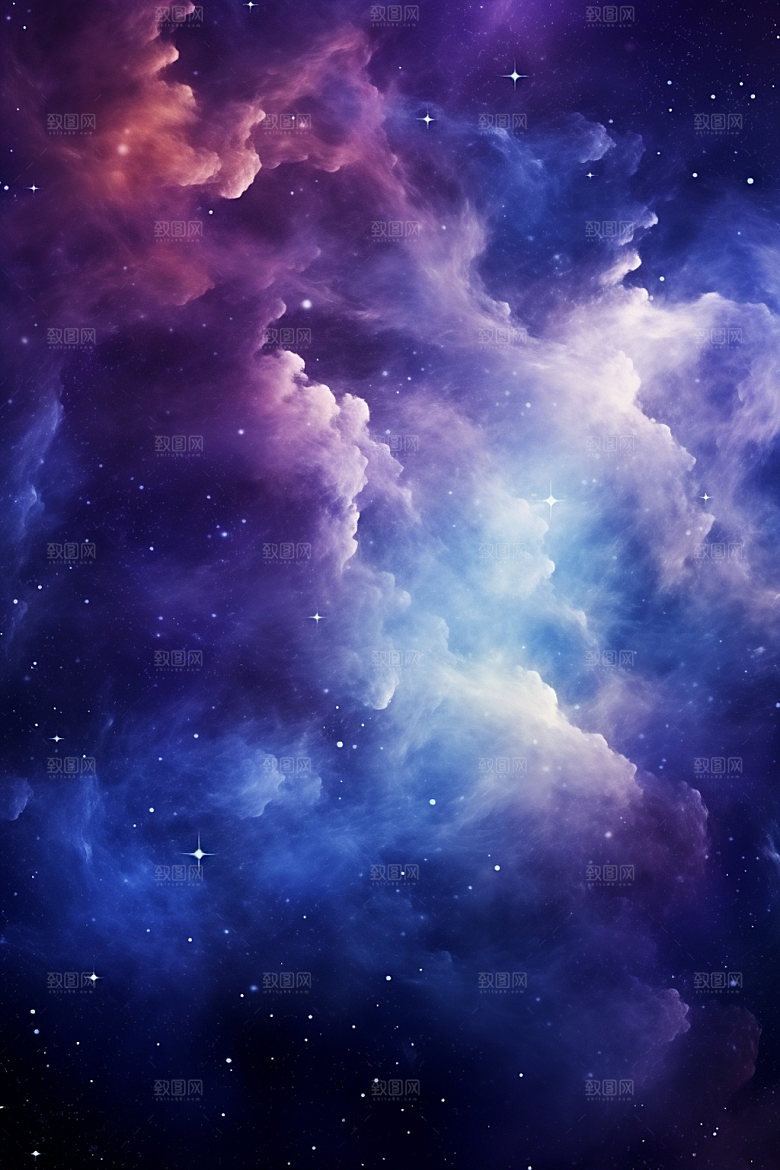 宇宙星空唯美未来素材