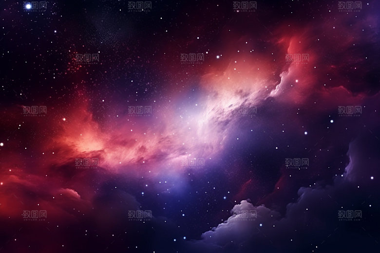 宇宙星空浪漫唯美素材