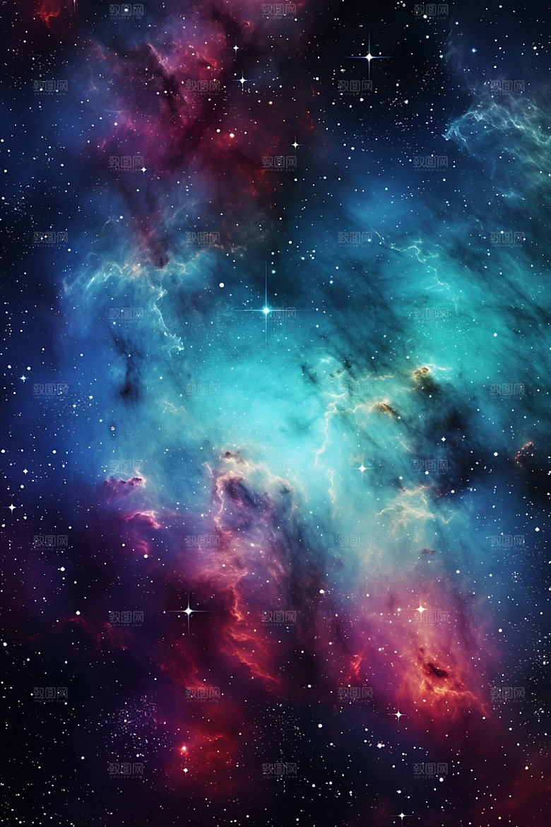 宇宙星空未来星云素材