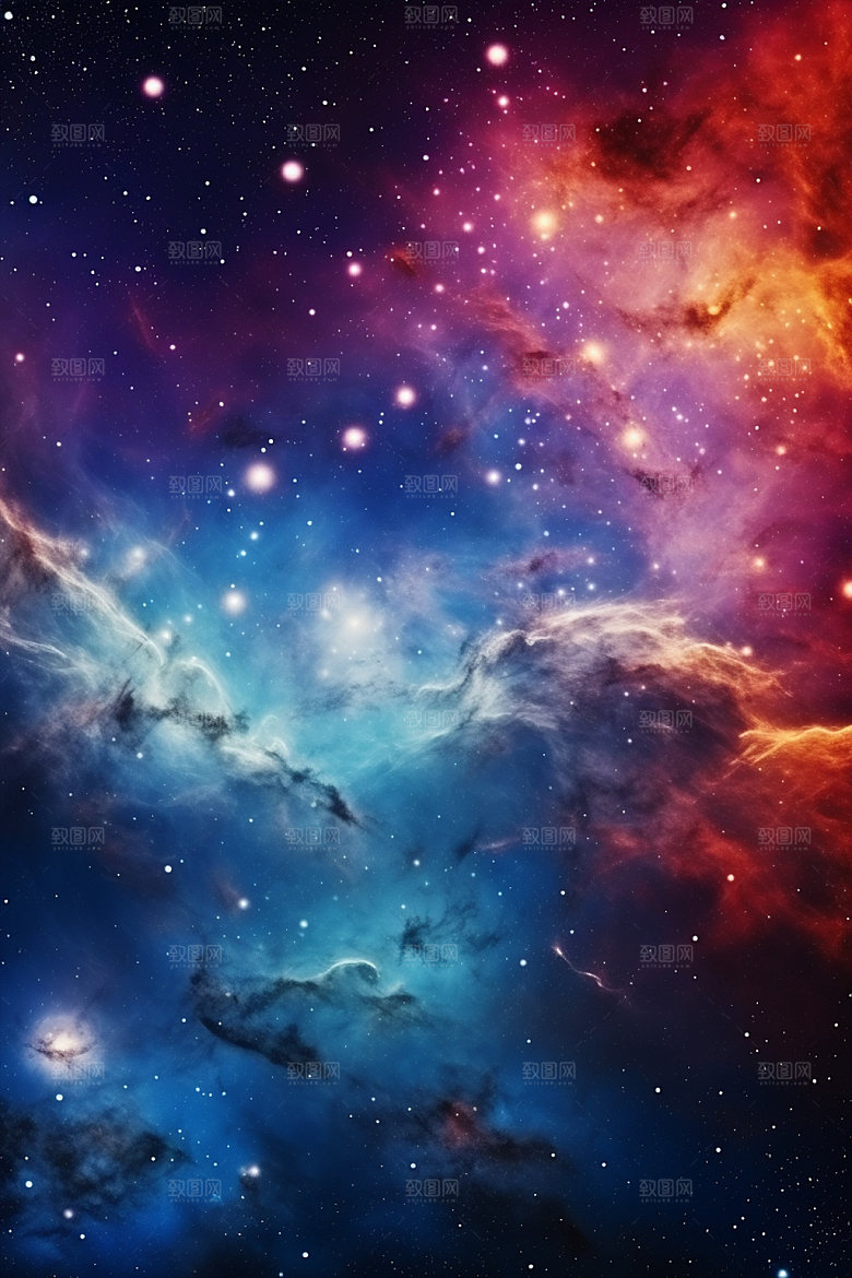 宇宙星空高清夜空素材