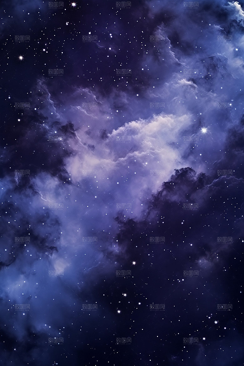 宇宙星空唯美夜空素材