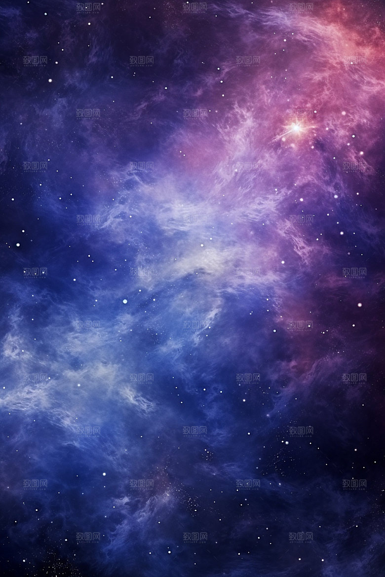 宇宙星空浪漫灿烂素材