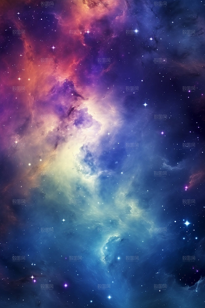 宇宙星空唯美浪漫素材