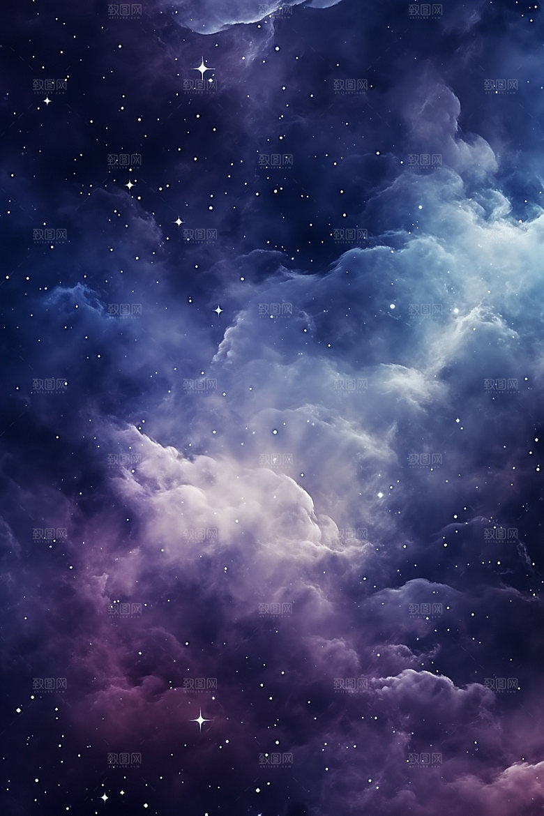 宇宙星空浪漫唯美素材