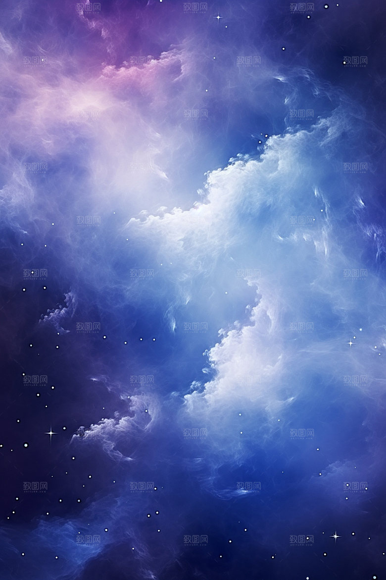 宇宙星空灿烂未来素材