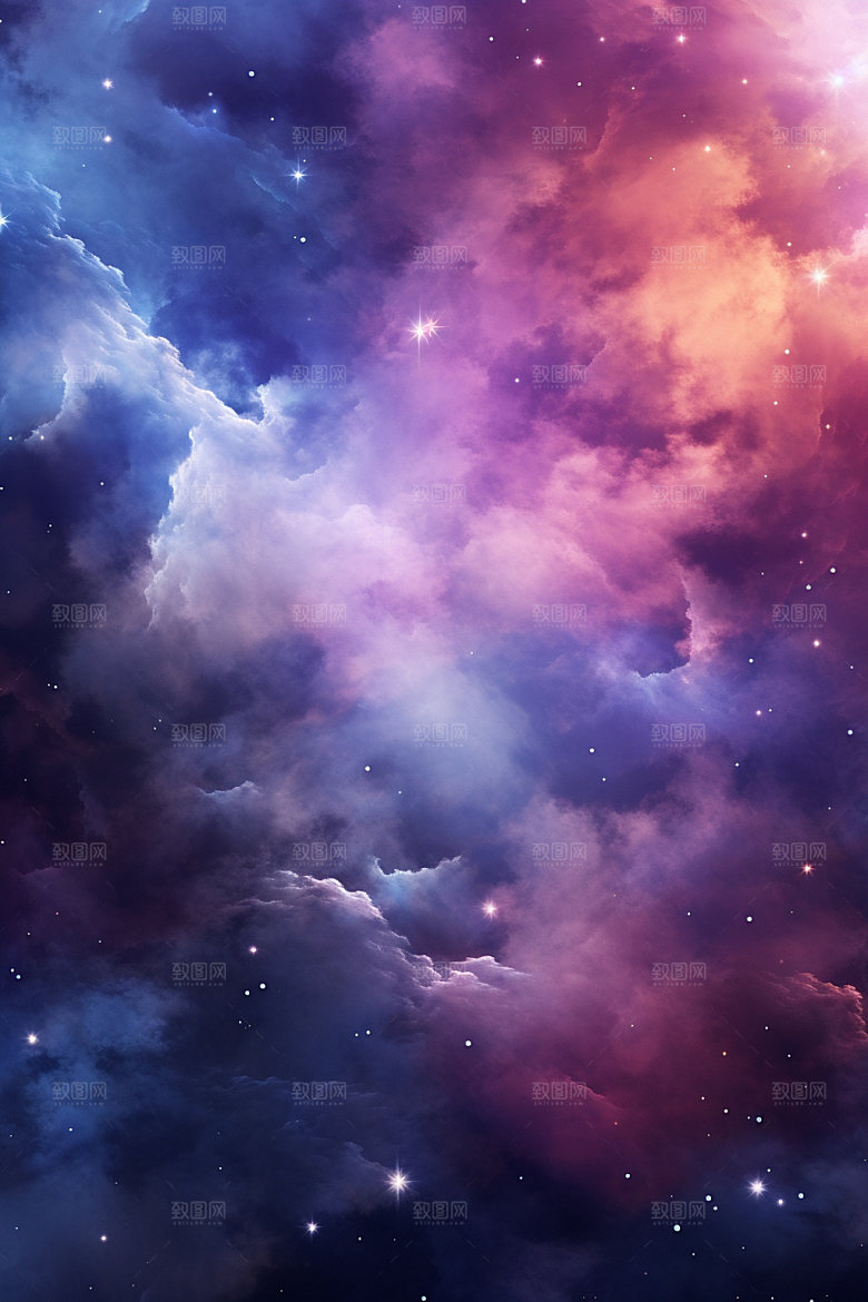 宇宙星空天空唯美素材