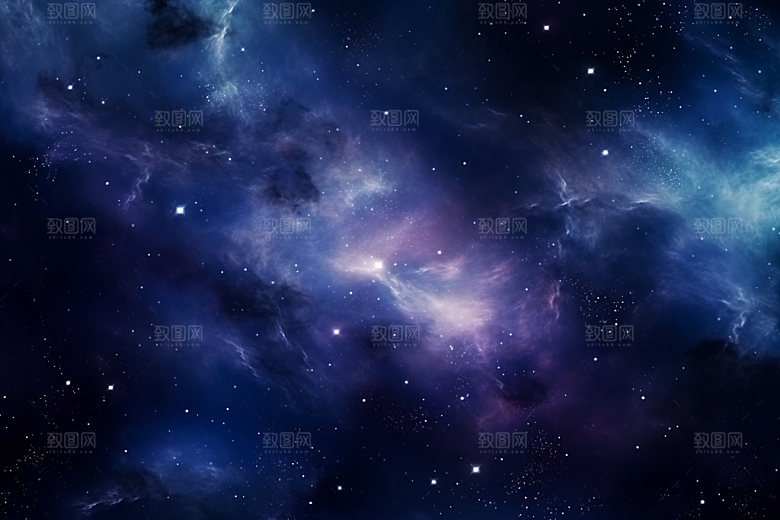 宇宙星空灿烂星云素材