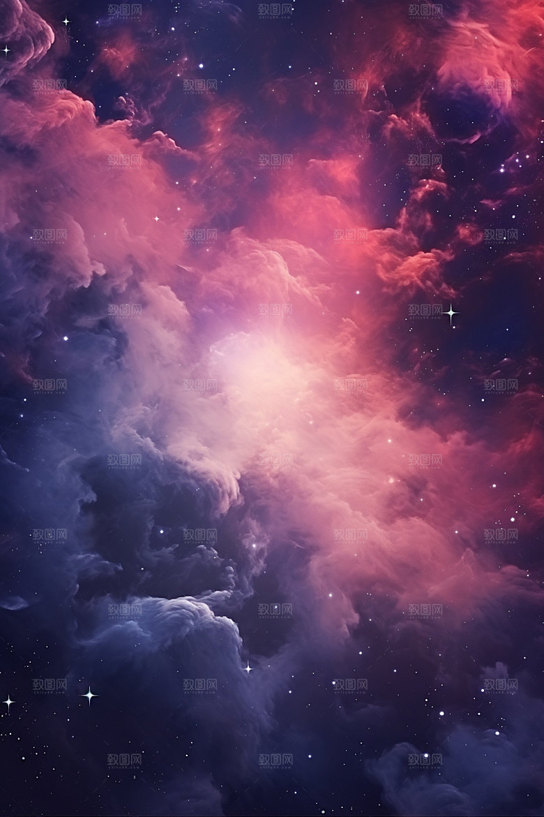 宇宙星空星云灿烂素材