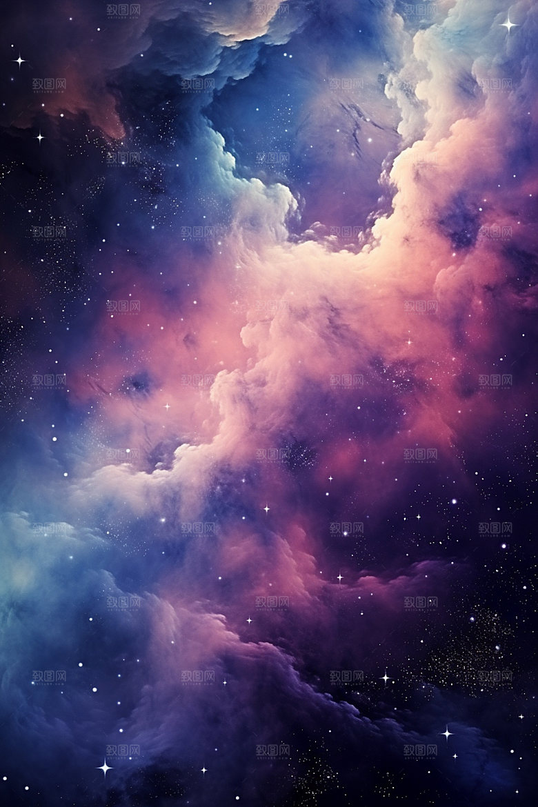宇宙星空高清夜空素材