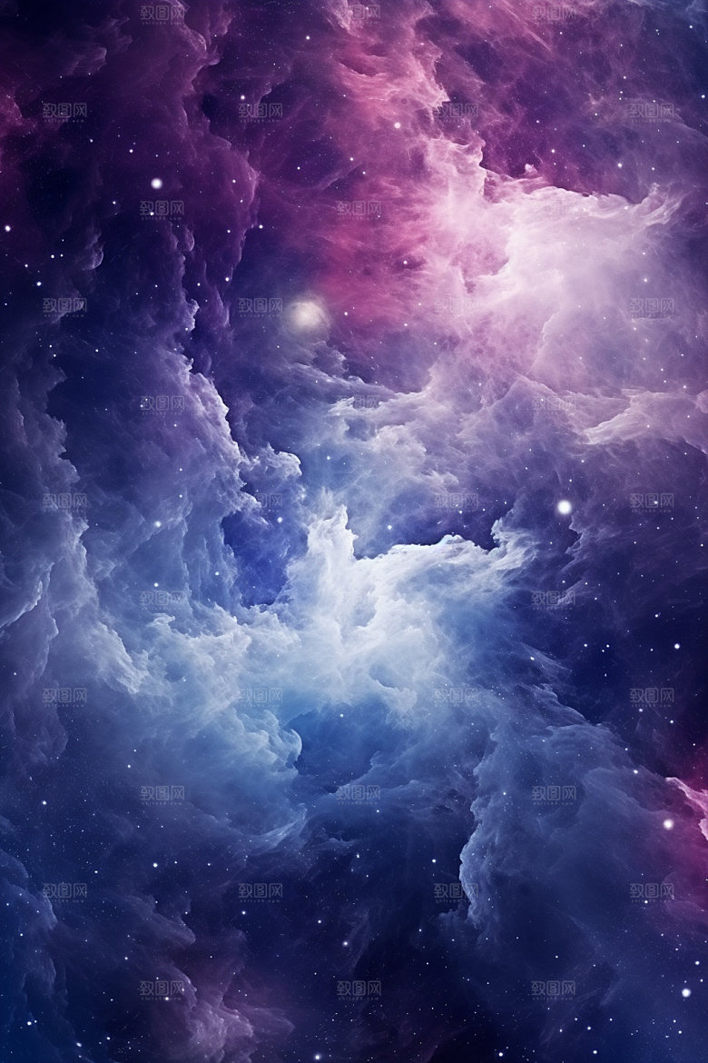宇宙星空唯美夜空素材