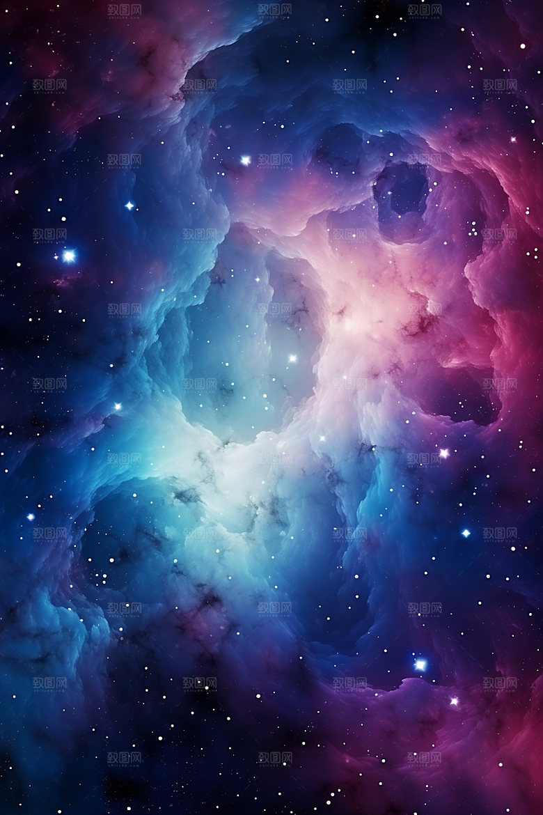 宇宙星空灿烂未来素材