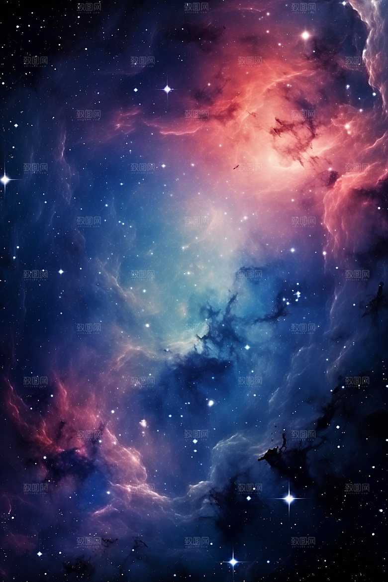 宇宙星空唯美夜空素材