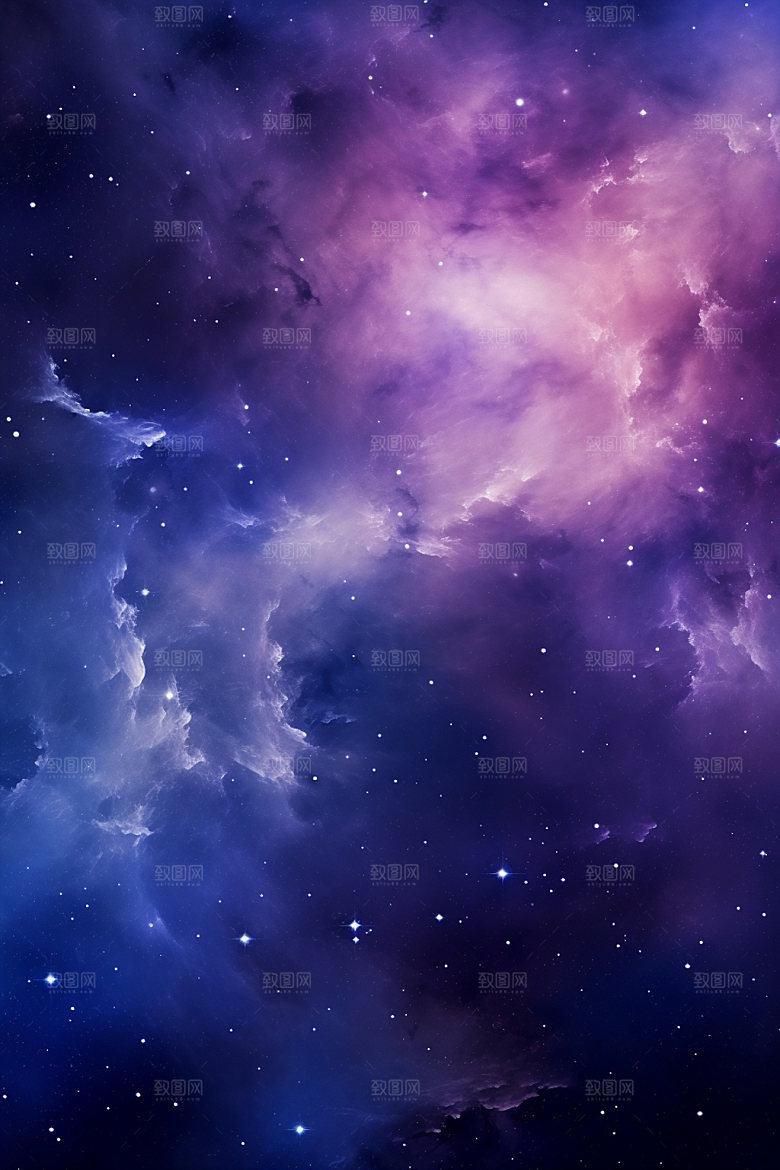 宇宙星空星云灿烂素材